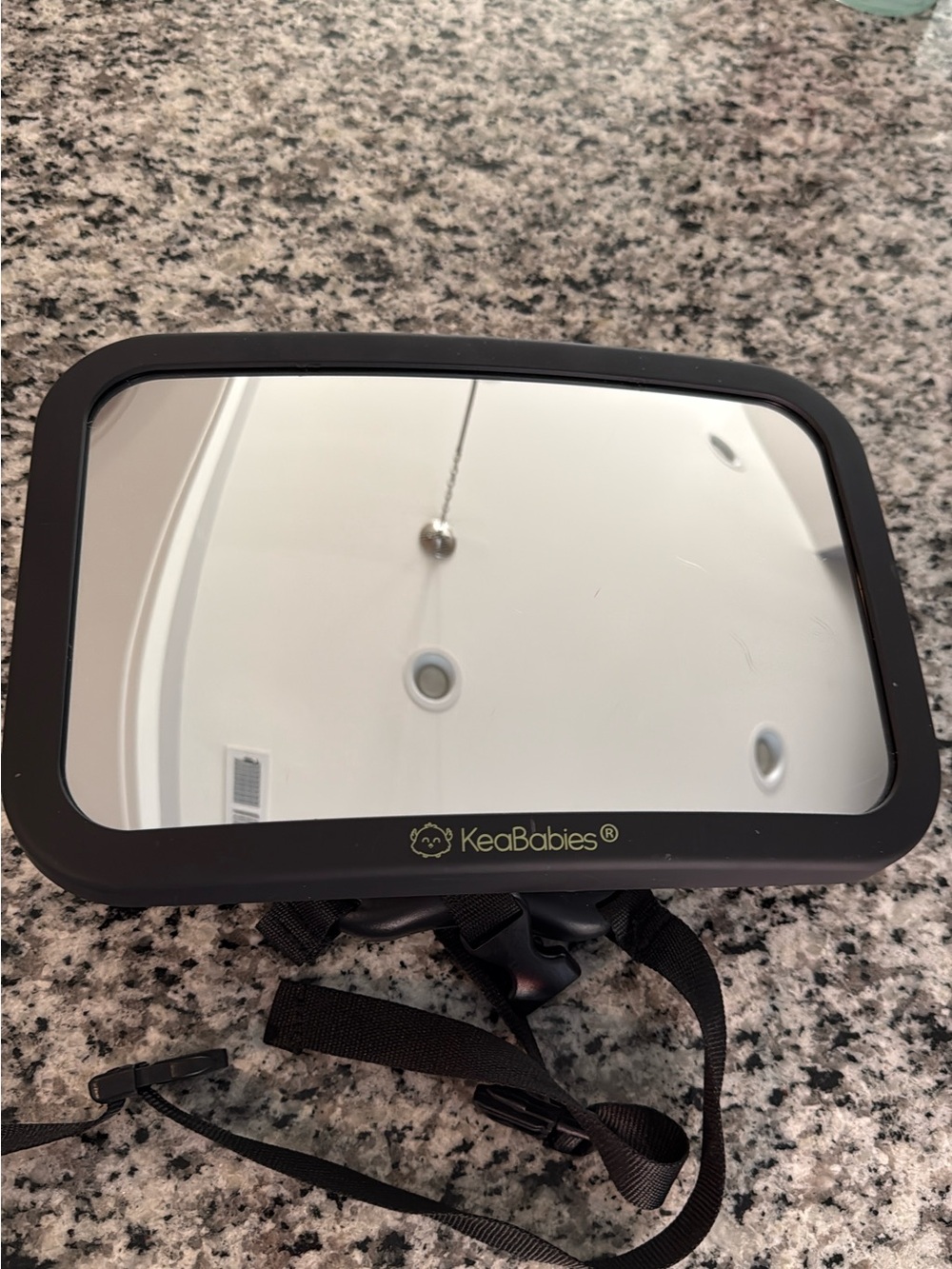 KeaBabies Black Baby Car Mirror
